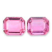 1.48&nbsp;Ct.Tw.Total Carat Weight Pink Sapphire Pair from Ceylon (Sri Lanka) Video