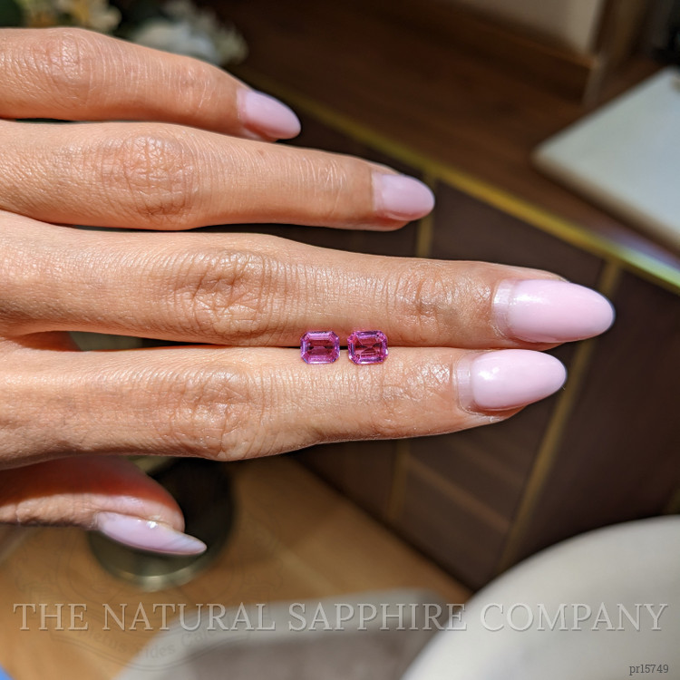 1.48 Ct.Tw. Pink Sapphire Pair from Ceylon (Sri Lanka)