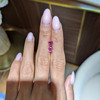 1.48&nbsp;Ct.Tw.Total Carat Weight Pink Sapphire Pair from Ceylon (Sri Lanka) Life Style