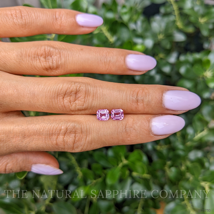 1.78 Ct.Tw. Purplish Pink Sapphire Pair from Ceylon (Sri Lanka)