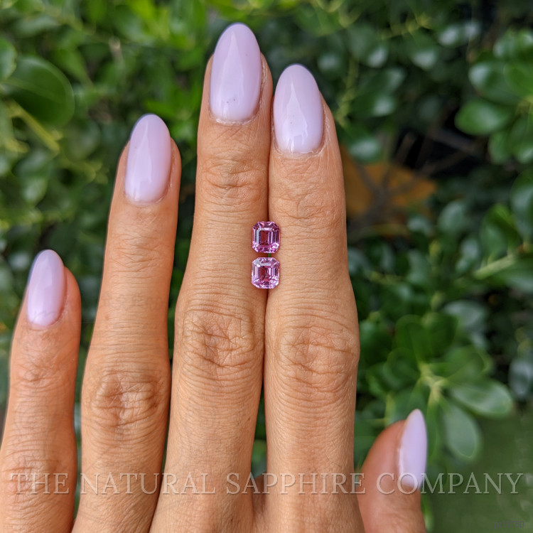 1.78 Ct.Tw. Purplish Pink Sapphire Pair from Ceylon (Sri Lanka)