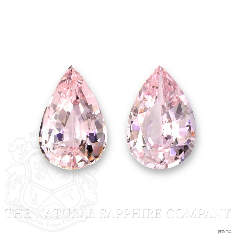 2.91 Ct.Tw. Peach Sapphire Pair from Ceylon (Sri Lanka)