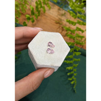 2.91&nbsp;Ct.Tw.Total Carat Weight Peach Sapphire Pair from Ceylon (Sri Lanka) Life Style