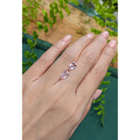 2.91&nbsp;Ct.Tw.Total Carat Weight Peach Sapphire Pair from Ceylon (Sri Lanka) Life Style