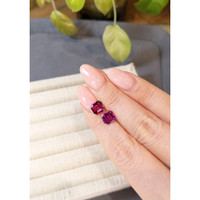 4.06&nbsp;Ct.Tw.Total Carat Weight Purple Sapphire Pair from Ceylon (Sri Lanka) Life Style