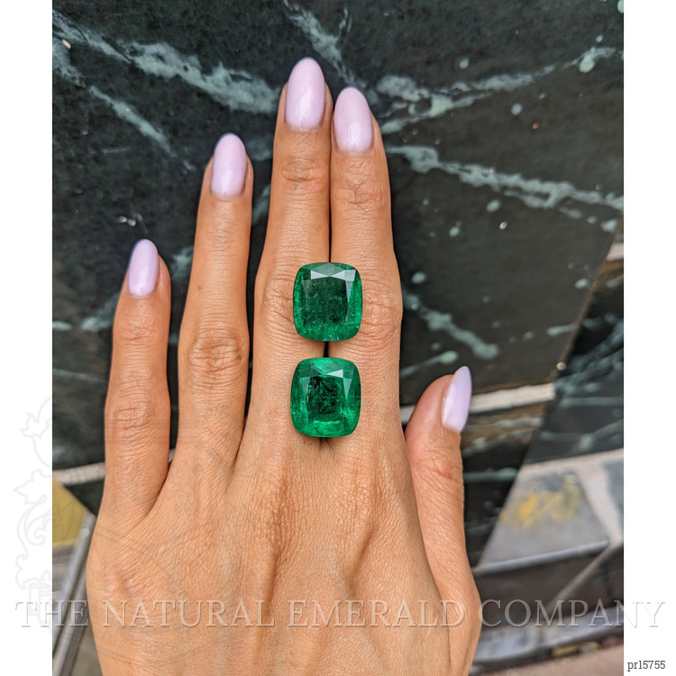 39.15 Ct.Tw. Emerald Pair from Colombia