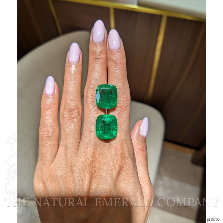 39.15 Ct.Tw. Emerald Pair from Colombia