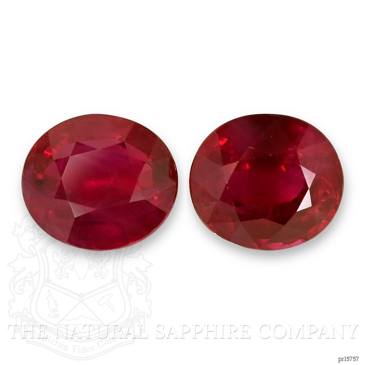 6.18 Ct.Tw. Ruby Pair from Burma (Myanmar)