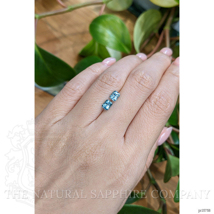 1.20 Ct.Tw. Blue Tourmaline Pair from Namibia