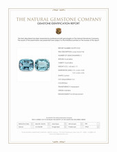 3.11 Ct.Tw.Total Carat Weight Blue Tourmaline Pair from Namibia Scan Report