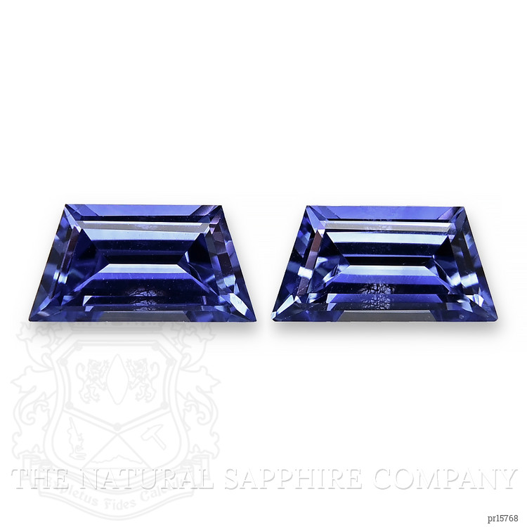 1.64 Ct.Tw. Blue Sapphire Pair from Ceylon (Sri Lanka)