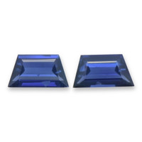 0.87&nbsp;Ct.Tw.Total Carat Weight Blue Sapphire Pair from Ceylon (Sri Lanka) Video