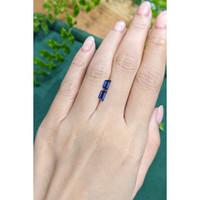 0.87&nbsp;Ct.Tw.Total Carat Weight Blue Sapphire Pair from Ceylon (Sri Lanka) Life Style