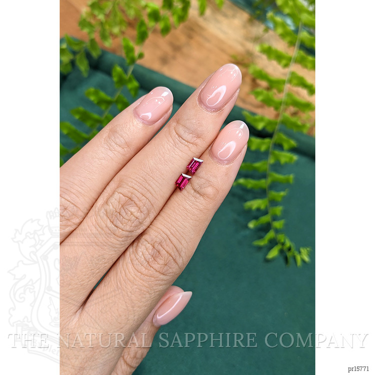 0.64 Ct.Tw. Ruby Pair from Mozambique