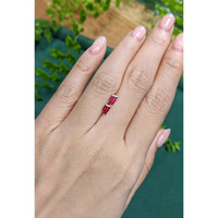 0.64&nbsp;Ct.Tw.Total Carat Weight Ruby Pair from Mozambique Life Style