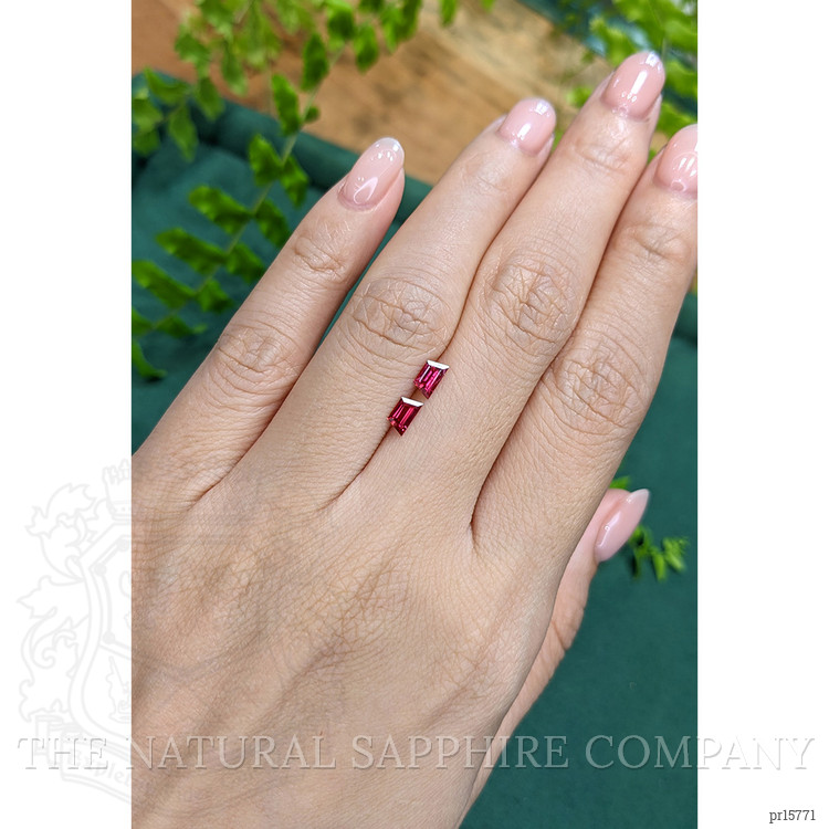 0.64 Ct.Tw. Ruby Pair from Mozambique