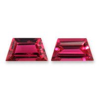 0.64&nbsp;Ct.Tw.Total Carat Weight Pinkish Red Ruby Pair from Mozambique Video