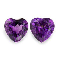6.65&nbsp;Ct.Tw.Total Carat Weight Purple Amethyst Pair from Brazil Video