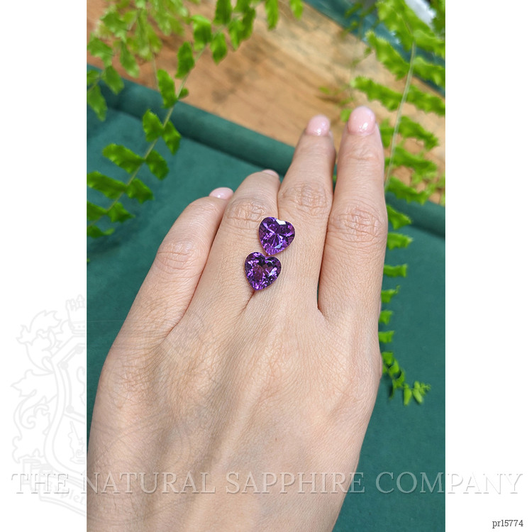 6.65 Ct.Tw. Purple Amethyst Pair from Brazil