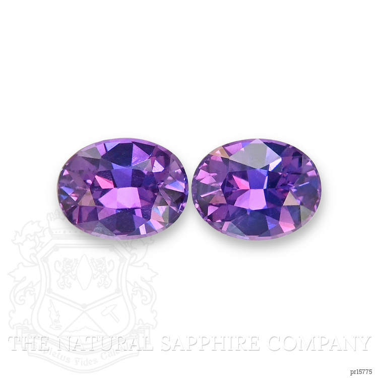 1.09 Ct.Tw. Purple Sapphire Pair from Madagascar