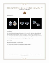 3.60 Ct.Tw.Total Carat Weight White Moonstone Pair from Madagascar Appraisal
