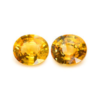 1.47&nbsp;Ct.Tw.Total Carat Weight Yellow Sapphire Pair from Ceylon (Sri Lanka) Video