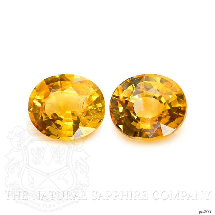 1.47 Ct.Tw. Yellow Sapphire Pair from Ceylon (Sri Lanka)