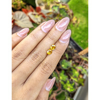 1.47&nbsp;Ct.Tw.Total Carat Weight Yellow Sapphire Pair from Ceylon (Sri Lanka) Life Style