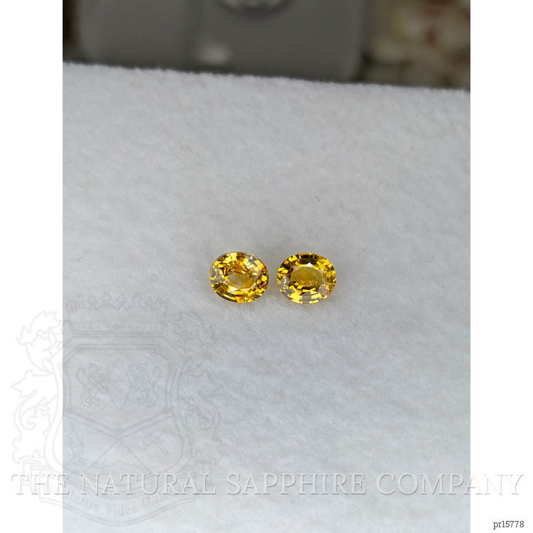 1.47 Ct.Tw. Yellow Sapphire Pair from Ceylon (Sri Lanka)