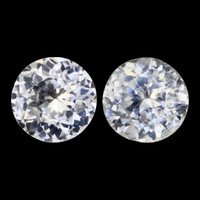 1.98&nbsp;Ct.Tw.Total Carat Weight White Sapphire Pair from Ceylon (Sri Lanka) Video
