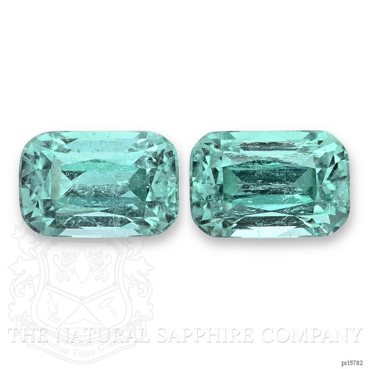 2.60 Ct.Tw. Greenish Blue Tourmaline Pair from Brazil
