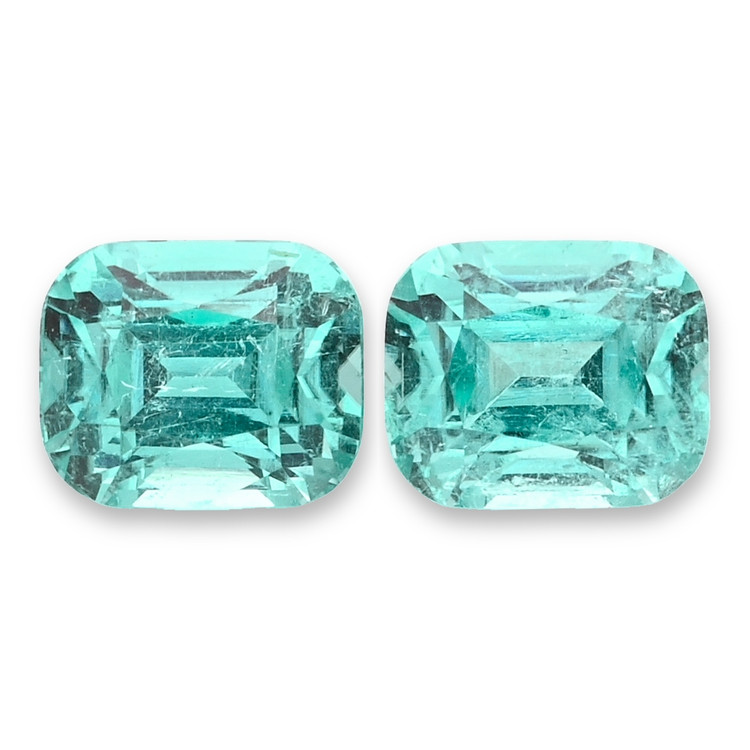 6.02 Ct.Tw. Greenish Blue Tourmaline Pair from Brazil