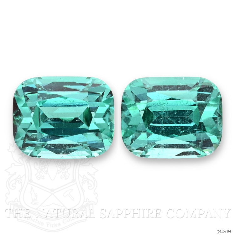 7.66 Ct.Tw. Greenish Blue Tourmaline Pair from Brazil