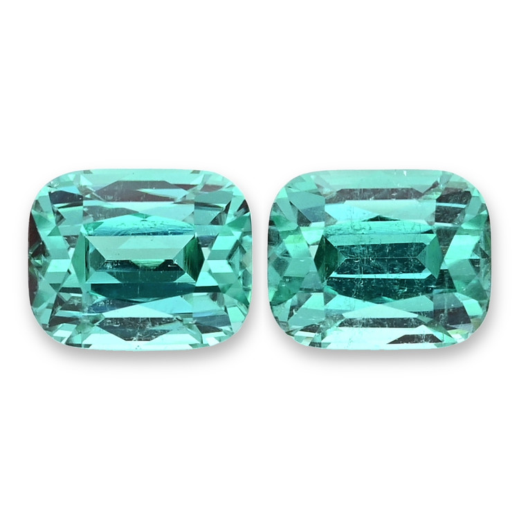 7.66 Ct.Tw. Greenish Blue Tourmaline Pair from Brazil