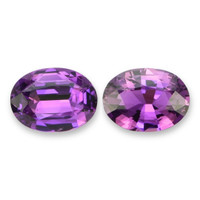 4.53&nbsp;Ct.Tw.Total Carat Weight Pinkish Purple Sapphire Pair from Ceylon (Sri Lanka) Video