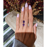 4.53&nbsp;Ct.Tw.Total Carat Weight Pinkish Purple Sapphire Pair from Ceylon (Sri Lanka) Life Style