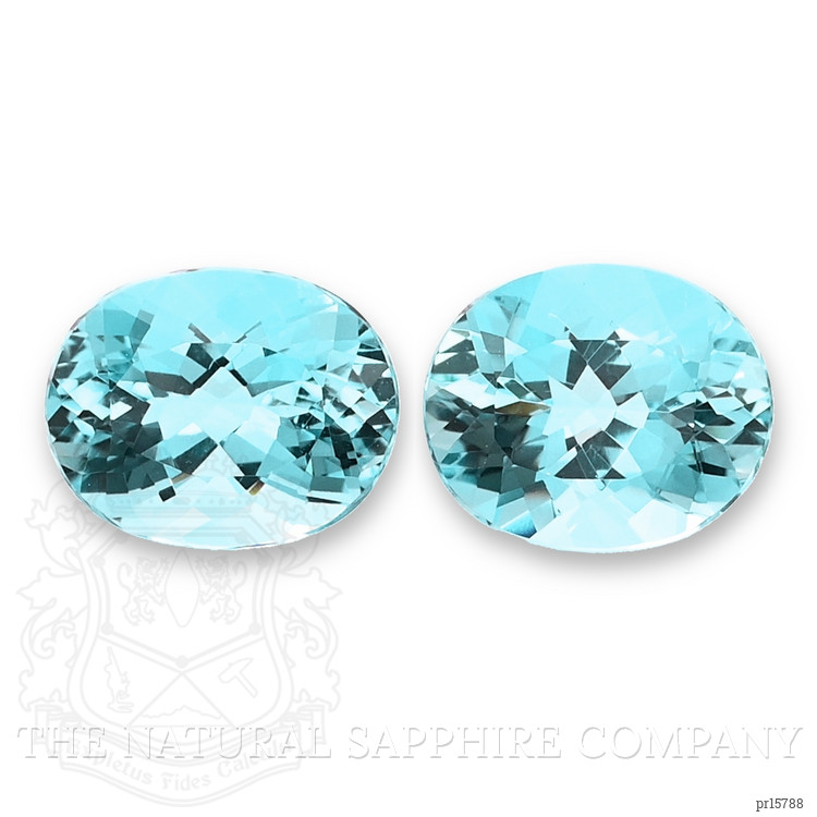 4.96 Ct.Tw. Blue Aquamarine Pair from Tanzania
