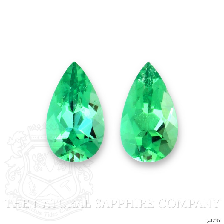 0.59 Ct.Tw. Emerald Pair from Colombia