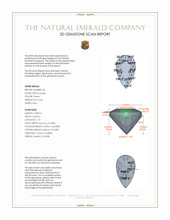 0.59 Ct.Tw.Total Carat Weight Emerald Pair from Colombia 3 D Scan Report