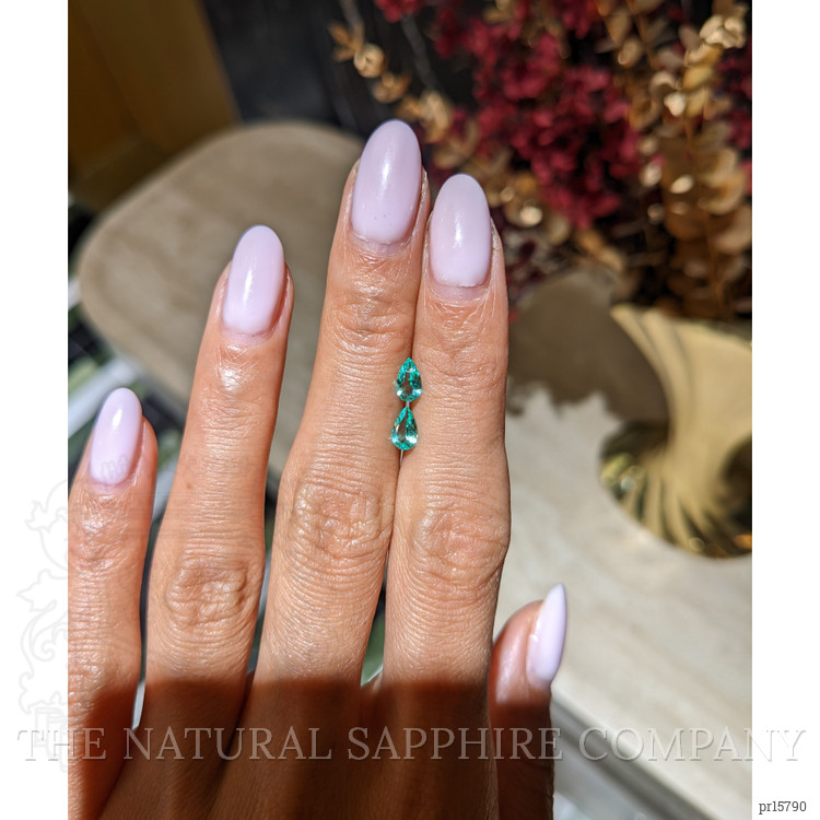 0.58 Ct.Tw. Emerald Pair from Colombia