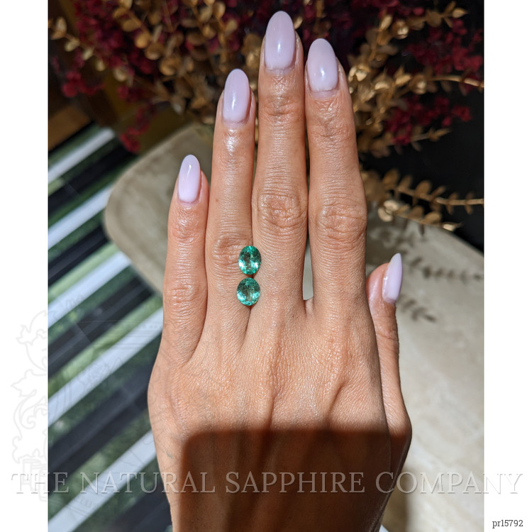 2.65 Ct.Tw. Emerald Pair from Colombia