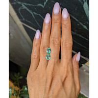 2.65&nbsp;Ct.Tw.Total Carat Weight Emerald Pair from Colombia Life Style