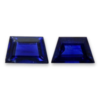 0.48&nbsp;Ct.Tw.Total Carat Weight Blue Sapphire Pair from Ceylon (Sri Lanka) Video