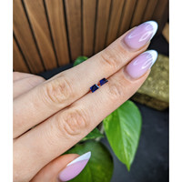 0.48&nbsp;Ct.Tw.Total Carat Weight Blue Sapphire Pair from Ceylon (Sri Lanka) Life Style