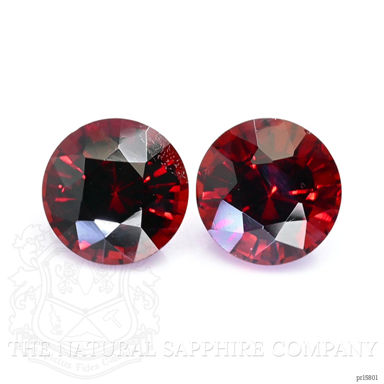 2.42 Ct.Tw. Reddish Orange Hessonite Garnet Pair from Madagascar