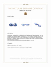 1.78 Ct.Tw.Total Carat Weight Blue Sapphire Pair from Ceylon (Sri Lanka) Appraisal