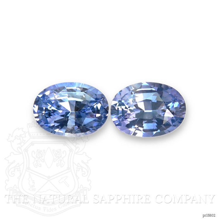 1.78 Ct.Tw. Blue Sapphire Pair from Ceylon (Sri Lanka)