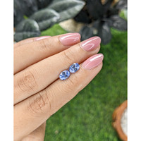 1.78&nbsp;Ct.Tw.Total Carat Weight Blue Sapphire Pair from Ceylon (Sri Lanka) Life Style
