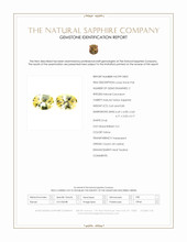 1.48 Ct.Tw.Total Carat Weight Yellow Sapphire Pair from Ceylon (Sri Lanka) Scan Report