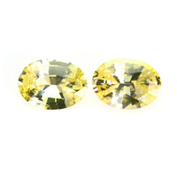 1.48&nbsp;Ct.Tw.Total Carat Weight Yellow Sapphire Pair from Ceylon (Sri Lanka) Video